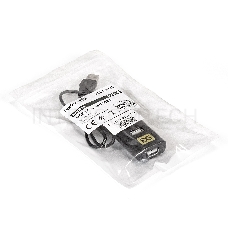 USB-Хаб (концентратор) ExeGate EX293976RUS DUB-42 (кабель-адаптер USB2.0 --> 4xUSB2.0, Plug&Play, черный)