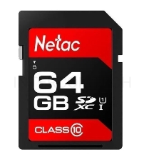 Флеш карта SDHC 64GB  Netac Class 10 UHS-I U1 P600 [NT02P600STN-064G-R]
