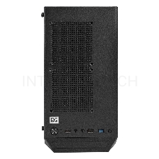 Корпус Miditower Exegate EX294391RUS Mistery X4 (ATX, без БП, 2*USB+1*USB3.0, HD аудио, черный, 4 вент. 12см с RGB подсветкой, пылевые фильтры, боковая панель - закаленное стекло)