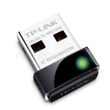 Сетевой адаптер TP-Link SOHO  TL-WN725N Беспроводной USB Нано адаптер 150 Мбит/с стандарта N c кнопкой QSS(Realtec)