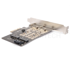 Адаптер AgeStar AS-MC02  PCI-E для M.2 SATA SSD+M.2 NVME SSD Card