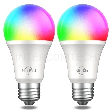 Комплект умных ламп Nitebird Smart bulb  2 шт., цвет мульти