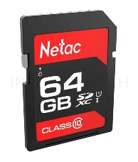 Флеш карта SDHC 64GB  Netac Class 10 UHS-I U1 P600 [NT02P600STN-064G-R]