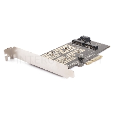 Адаптер AgeStar AS-MC02  PCI-E для M.2 SATA SSD+M.2 NVME SSD Card