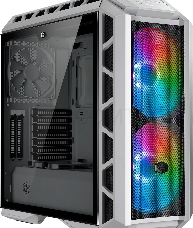 Корпус без блока питания Cooler Master MasterCase H500P Mesh White, USB3.0x2, USB2.0x2, 2x200 ARGBFan, 1x140Fan, Full Tower, w/o PSU