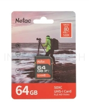 Флеш карта SDHC 64GB  Netac Class 10 UHS-I U1 P600 [NT02P600STN-064G-R]