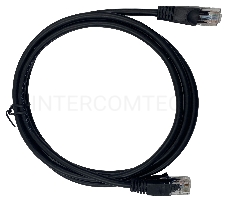 Патч-корд Buro UTP 4 пары cat5E CCA molded 1.5м черный RJ-45 (m)-RJ-45 (m)