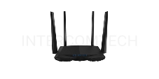 Маршрутизатор Tenda AC6 AC1200 Двухдиапазонный, Wi-Fi маршрутизатор,  4*5 дБи внешние антенны