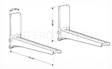 Кронштейн для СВЧ Holder MWS-2005 белый макс.40кг настенный фиксированный