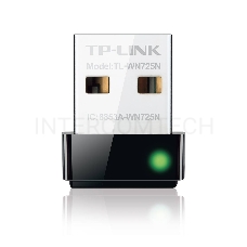 Сетевой адаптер TP-Link SOHO  TL-WN725N Беспроводной USB Нано адаптер 150 Мбит/с стандарта N c кнопкой QSS(Realtec)