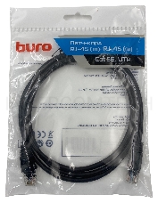 Патч-корд Buro UTP 4 пары cat5E CCA molded 1.5м черный RJ-45 (m)-RJ-45 (m)