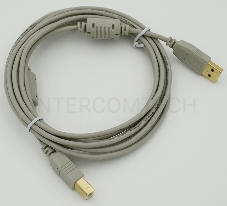 Кабель USB 2.0 PRO Am-Bm /Экран, покрытие Gold flash, 2x ферритовых фильтра 3м
