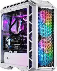 Корпус без блока питания Cooler Master MasterCase H500P Mesh White, USB3.0x2, USB2.0x2, 2x200 ARGBFan, 1x140Fan, Full Tower, w/o PSU