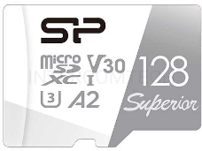 Флеш карта microSD 128GB Silicon Power Superior Pro A2 microSDXC Class 10 UHS-I U3 Colorful 100/80 Mb/s (SD адаптер)