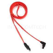 Кабель интерфейсный SATA Cablexpert CC-SATAM-DATA90-0.8M, 80см, угловой разъем, 7pin/7pin, защелка, пакет