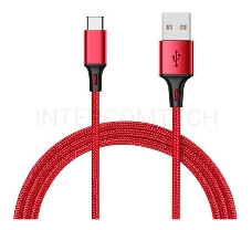 Кабель USB XIAOMI Mi Braided USB Type-C Cable SJX10ZM 100см красный