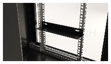 Шкаф настенный Hyperline TWB-0966-GP-RAL9004 19-дюймовый (19), 9U, 500x 600х 600мм, стеклянная дверь с перфорацией по бокам, ручка с замком, цвет черный (RAL 9004) (разобранный)