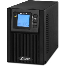 Источник бесперебойного питания PowerMan Online 1000 PLUS (1000ВА/800Вт, Online-Double conversion/LCD Display/USB/Software/RJ11/45,RS-232)