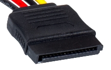 Кабель питания EX138936RUS SATA ExeGate EX-CC-SATA-PS (Molex 4pin/SATA15pin, 0,15м)