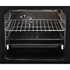 Встраиваемая электрическая духовка ELECTROLUX OEF5C50Z / SurroundCook, основной цвет - черный, утапливаемые переключатели, таймер отключения, отложенный старт, будильник, хромированные направляющие из нержавеющей стали, телескопические направляющие FlexiR