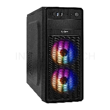 Корпус Miditower ExeGate EX290165RUS EVO-5017-NPX500 (ATX, 500NPX 12см, 1*USB+1*USB3.0, HD аудио, черный, 2 вент. 12см с RGB подсветкой)