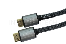 Кабель видео LAZSO WH-111-B HDMI (m)/HDMI (m) 1м. Позолоченные контакты черный 