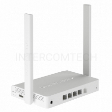 Роутер беспроводной Keenetic DSL (KN-2010) с модемом VDSL2/ADSL2+, Mesh Wi-Fi N300, 4-портовым Smart-коммутатором и портом USBИнтернет-центр