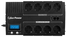 Источник бесперебойного питания CyberPower BR700ELCD 700VA/420W USB/RJ11/45 (4+4 EURO)