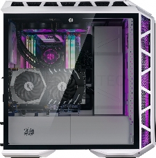 Корпус без блока питания Cooler Master MasterCase H500P Mesh White, USB3.0x2, USB2.0x2, 2x200 ARGBFan, 1x140Fan, Full Tower, w/o PSU