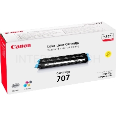 Тонер-картридж Canon 707Y (9421A004) желтый, 2000 стр., для LBP 5000/5100