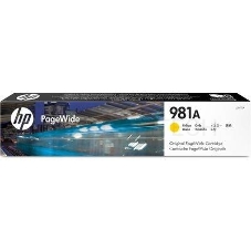 Картридж HP 981A желтый для HP Color PageWide Ent Flow MFP 586, 566 6000 стр