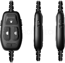 Наушники с микрофоном A4Tech Bloody MC750 черный 2.3м мониторные USB оголовье (MC750 BLACK)