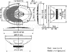 Колонки автомобильные Kenwood KFC-S6976EX 500Вт