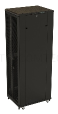 Шкаф серверный Hyperline (TTB-3261-DD-RAL9004) напольный 32U 600x1000мм пер.дв.перфор.2ств. задн.дв.перфор.2-хст. 2 бок.пан. 800кг черный 910мм IP20 сталь