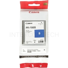 Картридж струйный Canon PFI-106 B синий для iPF6400/6450 (6629B001)