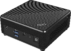 Неттоп MSI Cubi N ADL-016BRU slim N200 (1) UHDG noOS GbitEth WiFi BT 65W черный (936-B0A911-016)