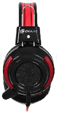 Наушники Oklick HS-G300 черный/красный {2.5м мониторы оголовье (AH-V1)}
