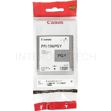 Картридж струйный Canon PFI-106 PGY фото серый для iPF6400/6450 (6631B001)