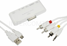 Адаптер AV 6 в 1 для iPhone 4/4S на HDMI, USB, microSD, SD, 3.5 мм, microUSB