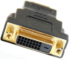 Переходник Aopen DVI-D 25F to HDMI 19M позолоченные контакты <ACA311>