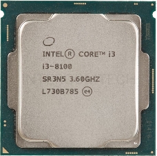 Процессор Intel Core i3 8100 Soc-1151v2 (3.6GHz/Intel UHD Graphics 630) OEM