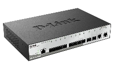 Коммутатор D-Link DGS-1210-12TS/ME Управляемый 2 уровня с 10 портами 1000Base-X SFP и 2 портами 10/100/1000Base-T