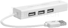 Хаб Greenconnect USB 2.0 Хаб на 3 порта + 10/100Mbps Ethernet Network (GCR-AP03)