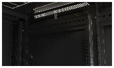 Шкаф серверный Hyperline (TTB-3261-DD-RAL9004) напольный 32U 600x1000мм пер.дв.перфор.2ств. задн.дв.перфор.2-хст. 2 бок.пан. 800кг черный 910мм IP20 сталь