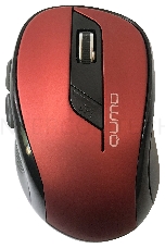 Мышь Qumo Office Line Red M62 [24359] {6 кноп., беспр. 2.4G, 800/1200/1600 dpi}