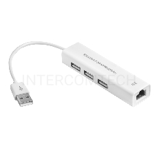 Хаб Greenconnect USB 2.0 Хаб на 3 порта + 10/100Mbps Ethernet Network (GCR-AP03)