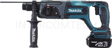 Перфоратор Makita DHR241RFE Перфоратор ак ,SDS+,{18В,2 х 3А ч Li-ion,3реж,1.9Дж,0-4000у\м,3.5кг,чем,подсв,совмест с 4 А ч Li-ion}