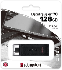 Флеш Диск Kingston 128Gb DataTraveler DT70 <DT70/128GB>, USB-C 3.2 Gen 1