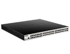 Коммутатор D-Link DGS-1210-52MPP/ME/B1A Управляемый коммутатор 2 уровня с 48 портами 10/100/1000Base-T и 4 портами 1000Base-X SFP (48 портов с поддержкой PoE 802.3af/802.3at (30 Вт), PoE-бюджет 740 Вт)