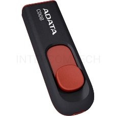 Флеш Диск ADATA Flash Drive 32Gb С008 AC008-32G-RKD {USB2.0, Black-Red}